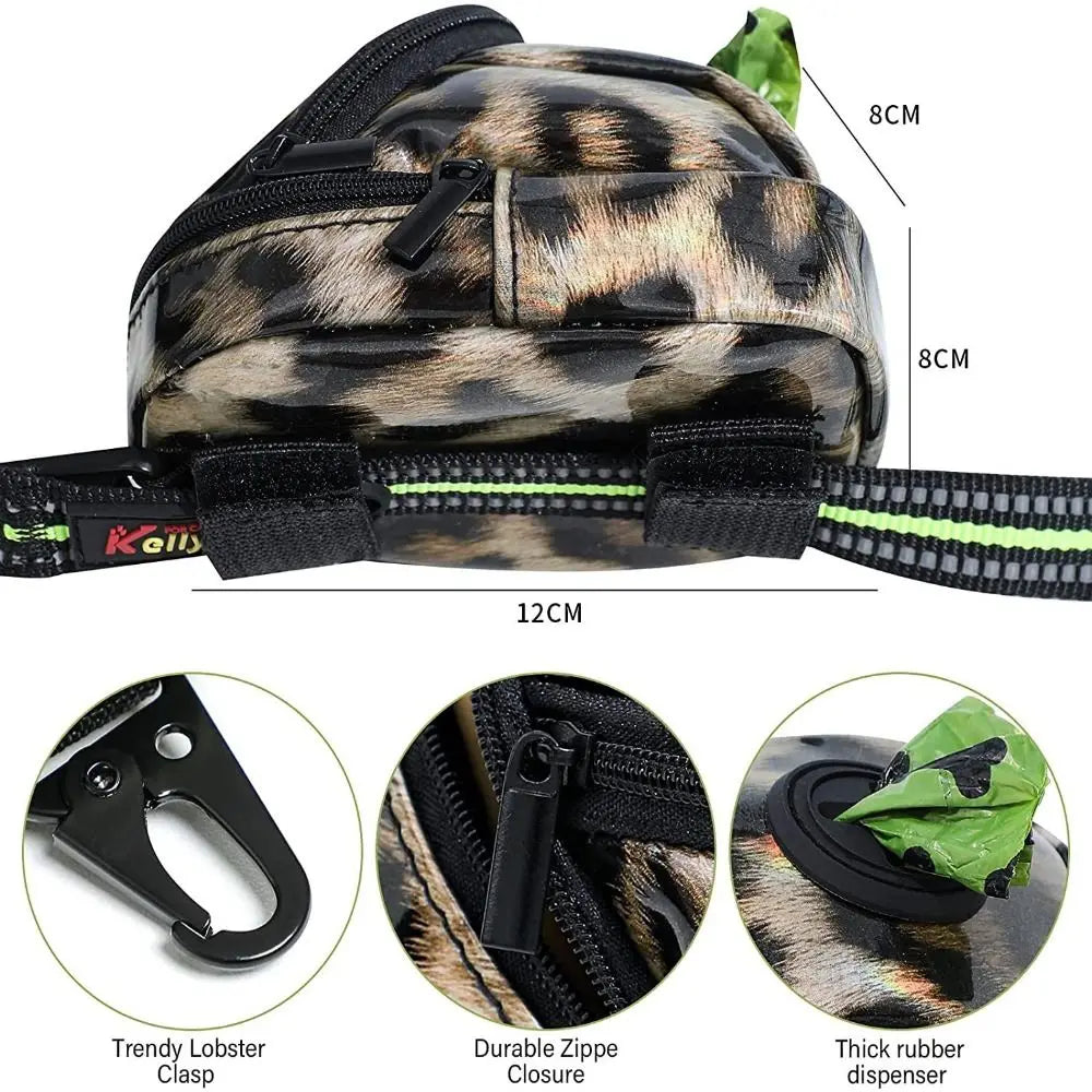 Portable Dog Training Treat Pouch – Outdoor Dog Snack Bag with Waist Strap & Poop Bag Holder
