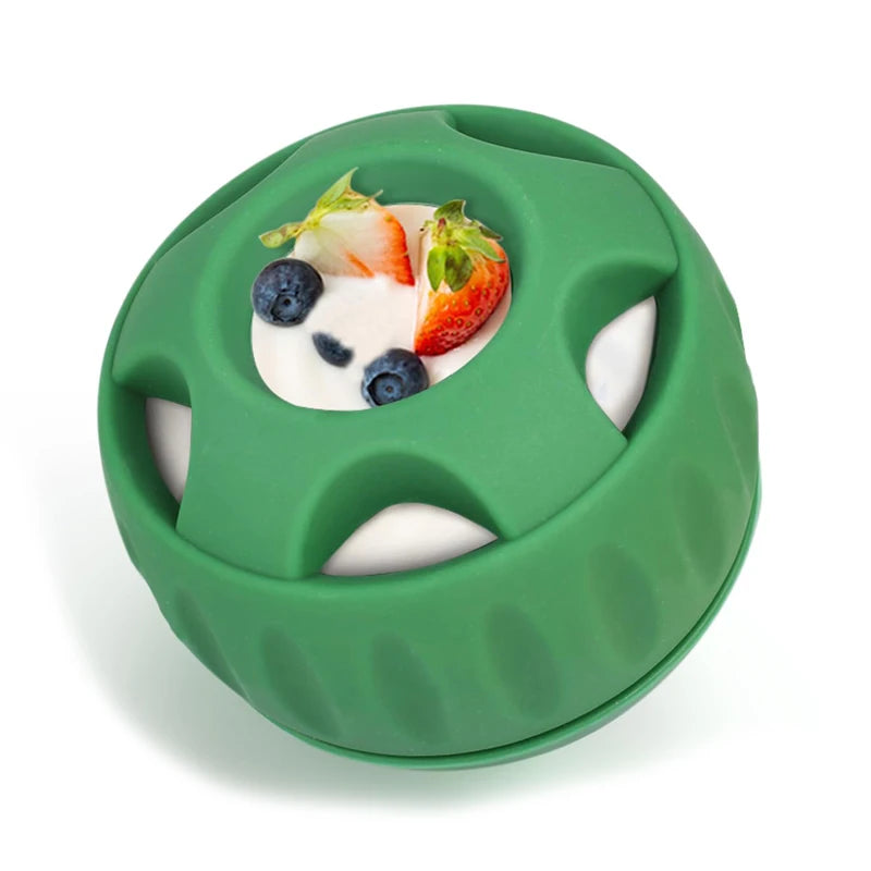 Dog Chew Toys with Treat Tray – Freezeable Fillable Treat Toy & Silicone Molds for Cooling, Anxiety Relief & Long-Lasting Play