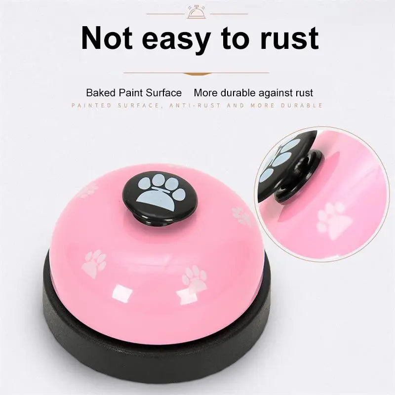 1pc Small Bell Footprint Dog Training Toy – Interactive Puppy Chew Toy for Teddy & Small Dogs