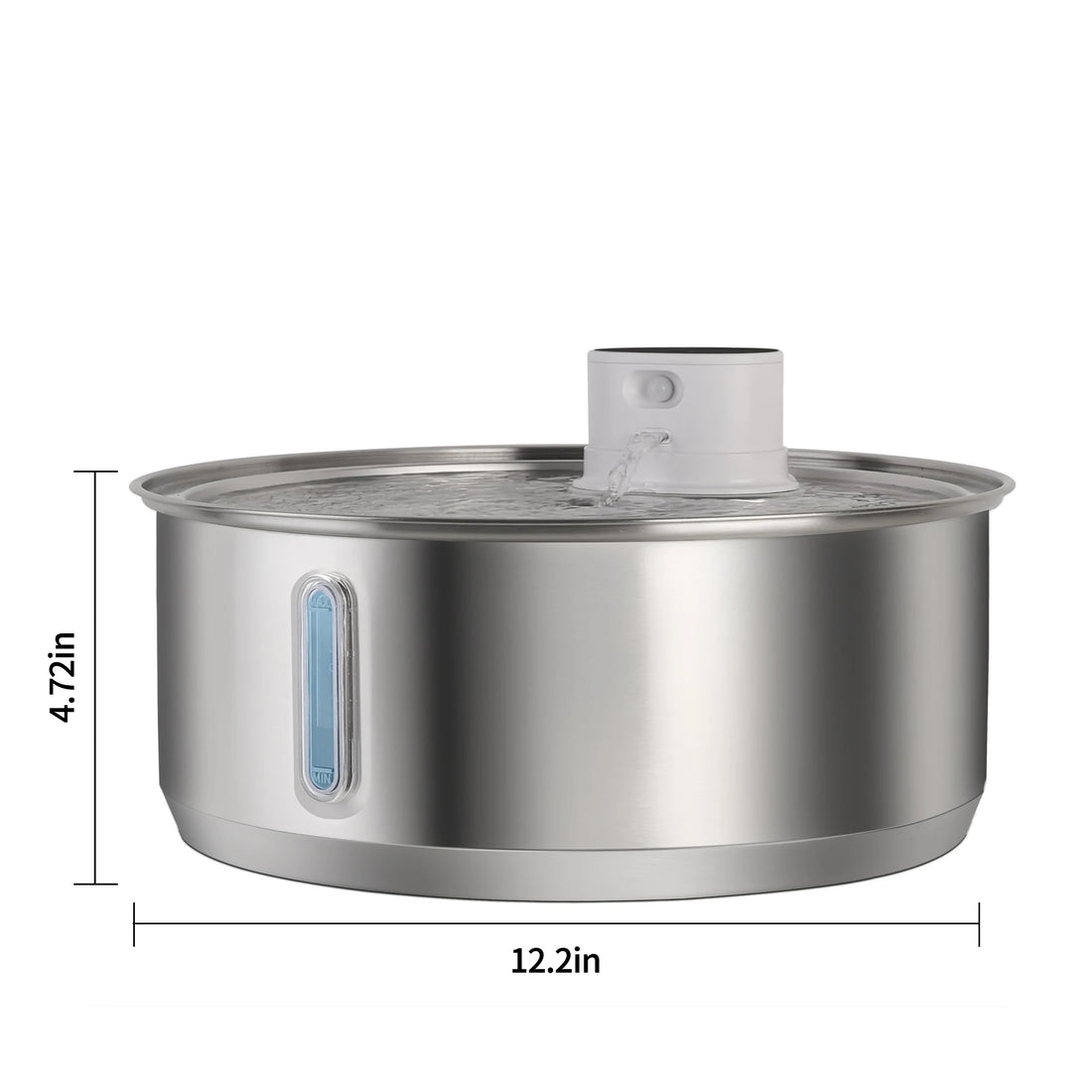 🐕 8L Automatic Stainless Steel Dog Water Fountain – Wireless Battery & Sensor Dispenser