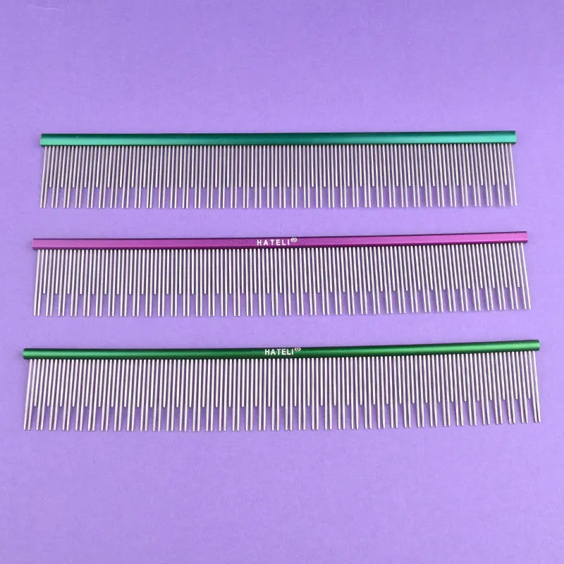 22cm Stainless Steel Pet Grooming Comb for Dogs & Cats