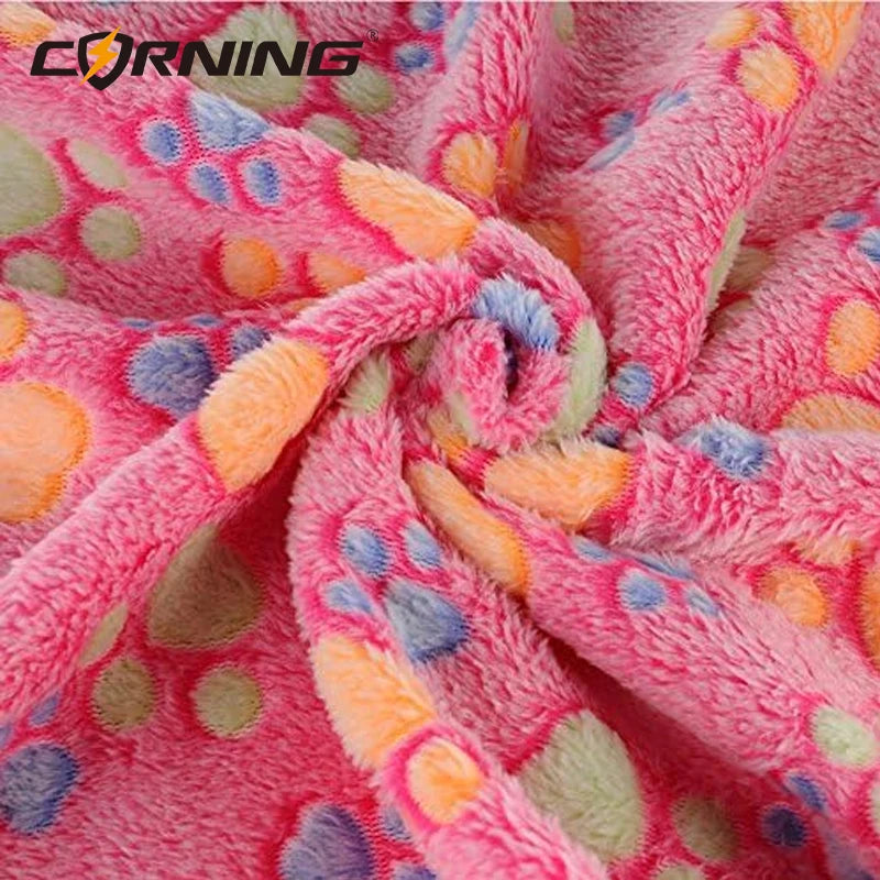 Soft Fluffy Cartoon Pet Blanket – Cozy Fleece Mat for Cats & Dogs, Warm & Washable