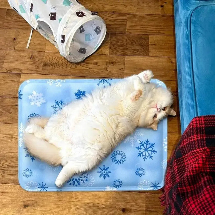 Cooling Pet Bed Mat – Breathable Summer Sleeping Pad for Cats & Dogs, Soft Cushion for Crate, Floor, or Kennel