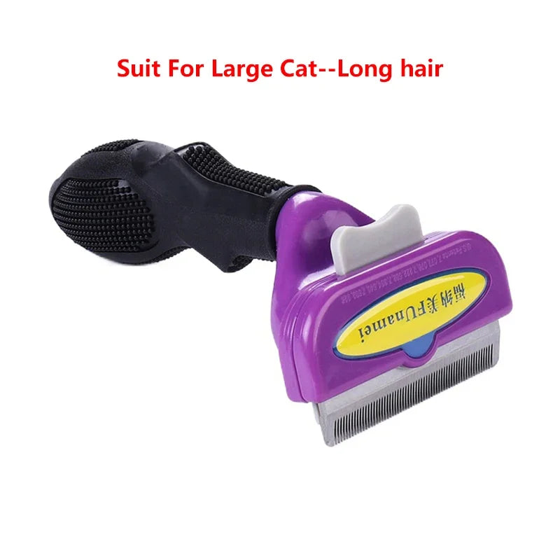 🐶 Dogs & Cats Hair Shedding Massage Comb – Pet Grooming Brush for Hair Removal & Massage