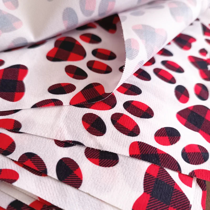 10Pcs Dog Bandana Set – Fruits, Plaid, Paw & Snowman Triangle Scarves for Small, Medium & Large Dogs