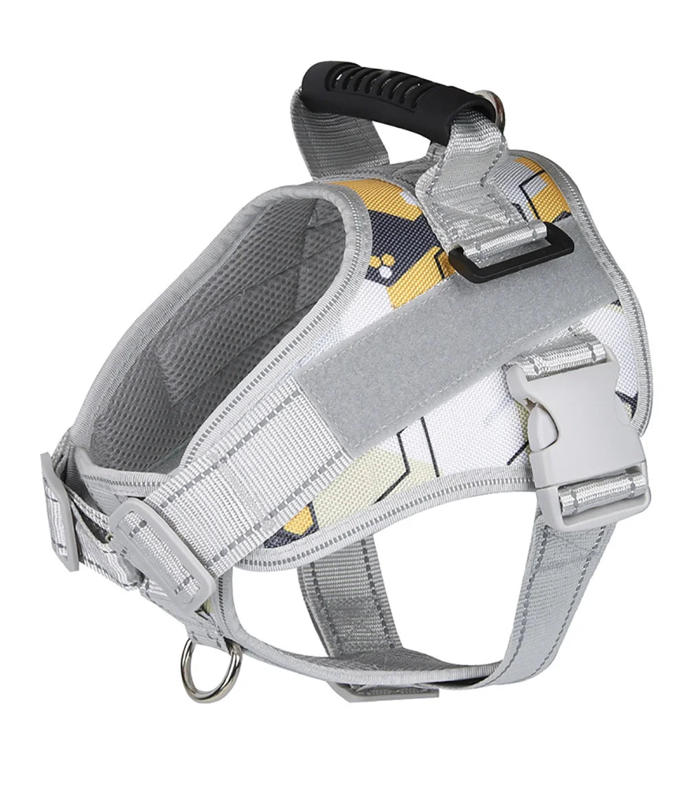 🐾 Multifunctional Reflective Dog Harness – Outdoor Training & Comfort Vest for Medium & Large Dogs
