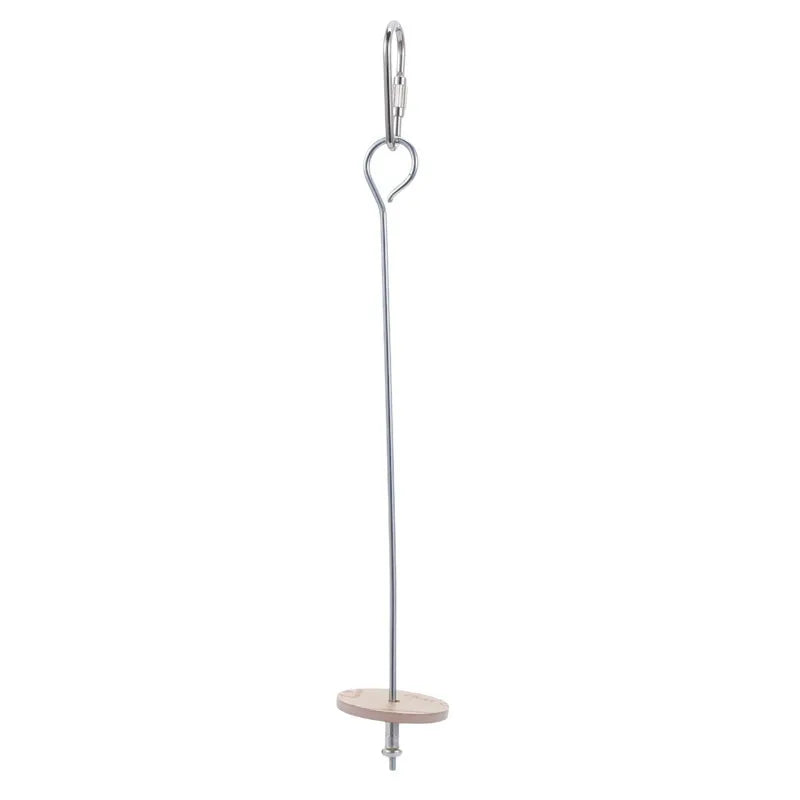 Stainless Steel Bird Toy Skewer – Fruit & Veggie Hanging Holder for Parrots and Small Animals