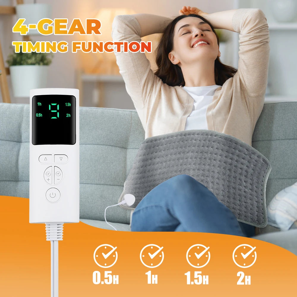 🔥 Electric Heating Pad Blanket – Thermal Shoulder, Abdomen & Back Warmer for Winter Fatigue Relief