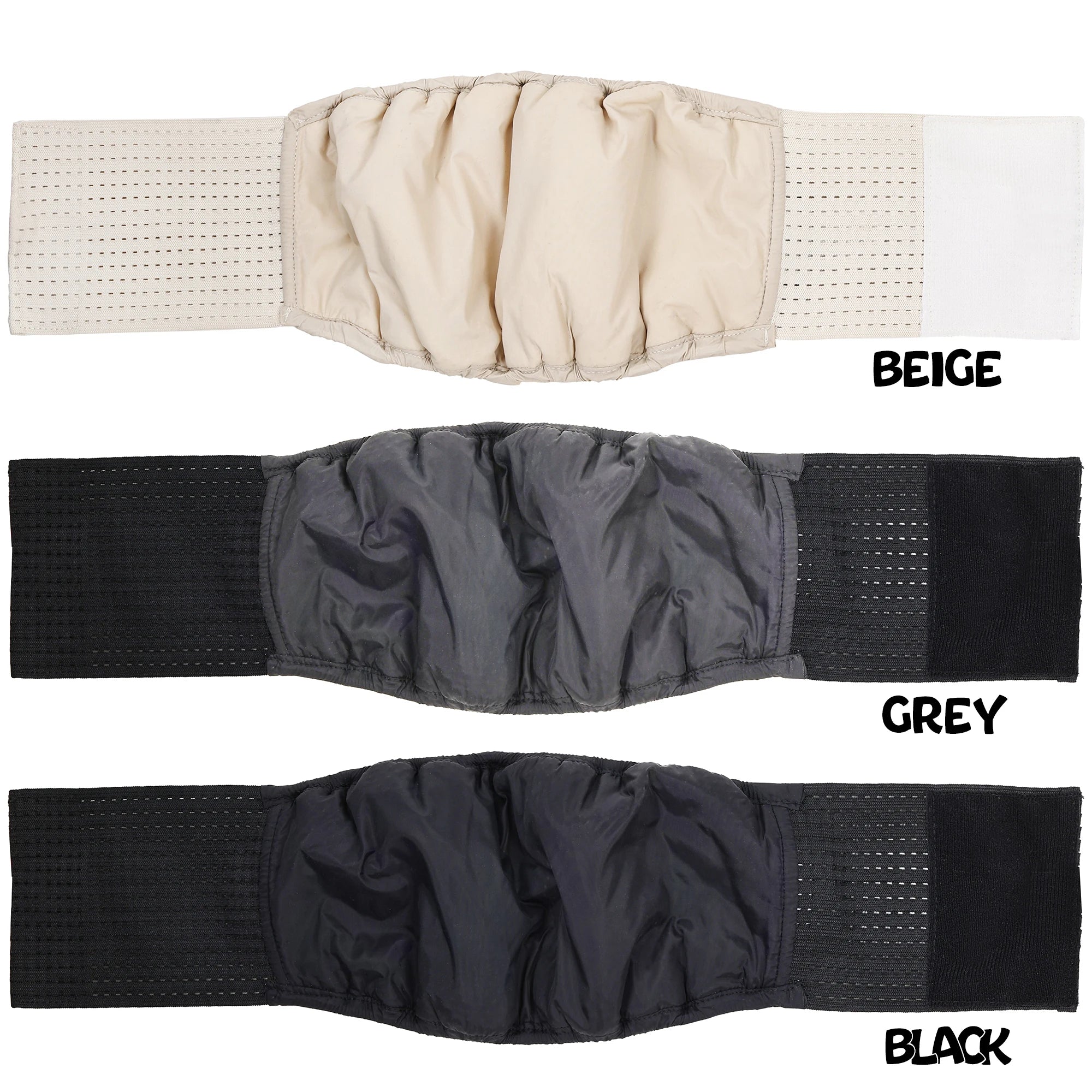 (3-Pack) Reusable Male Dog Diapers – Washable Belly Bands for Small to Large Dogs, Leakproof Puppy Nappies Wrap