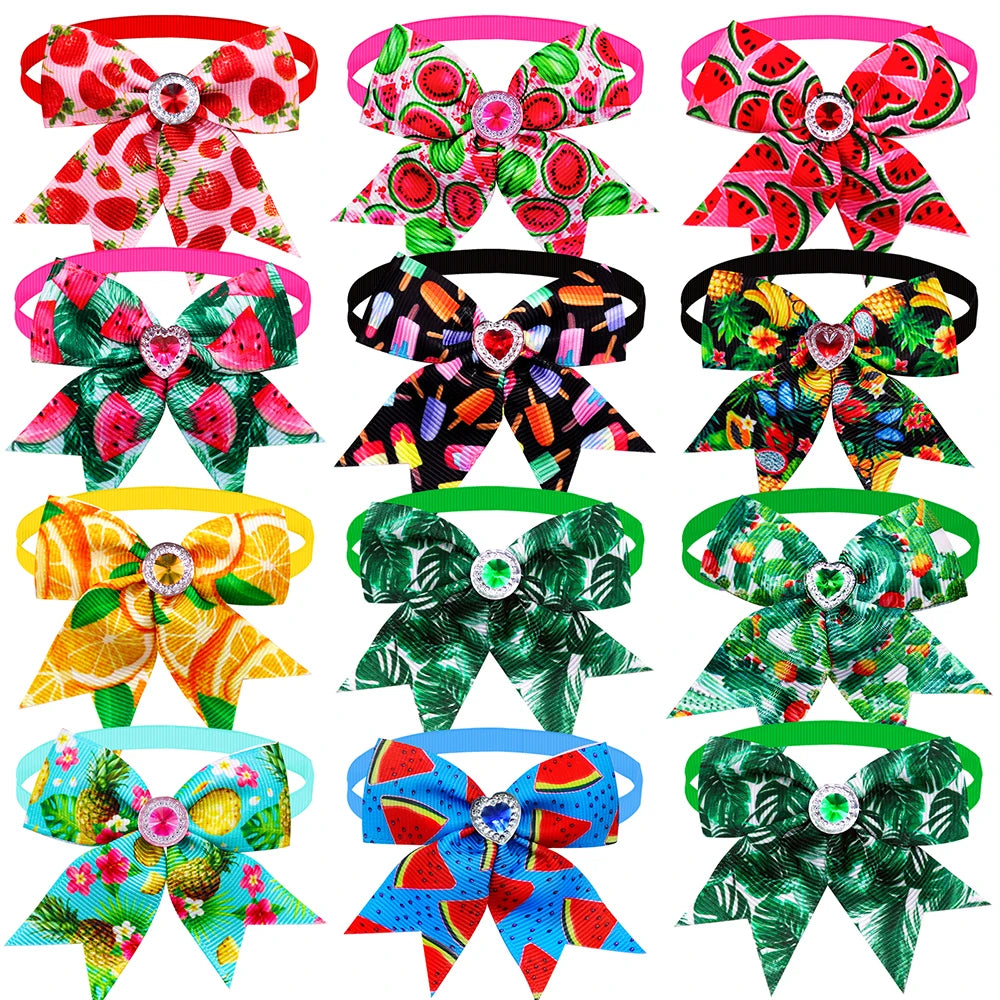 Dog Bowties & Bows 🎀 50/100pcs Small Pet Grooming Accessories