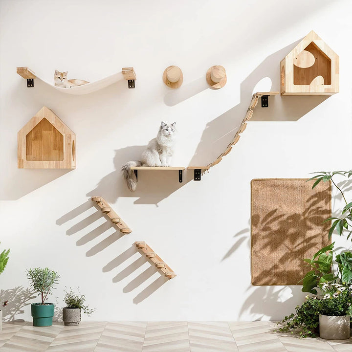 🐾 180cm Large Cat Tree Tower – Multi-Level Indoor Cat Playground with Hammock & Scratching Posts