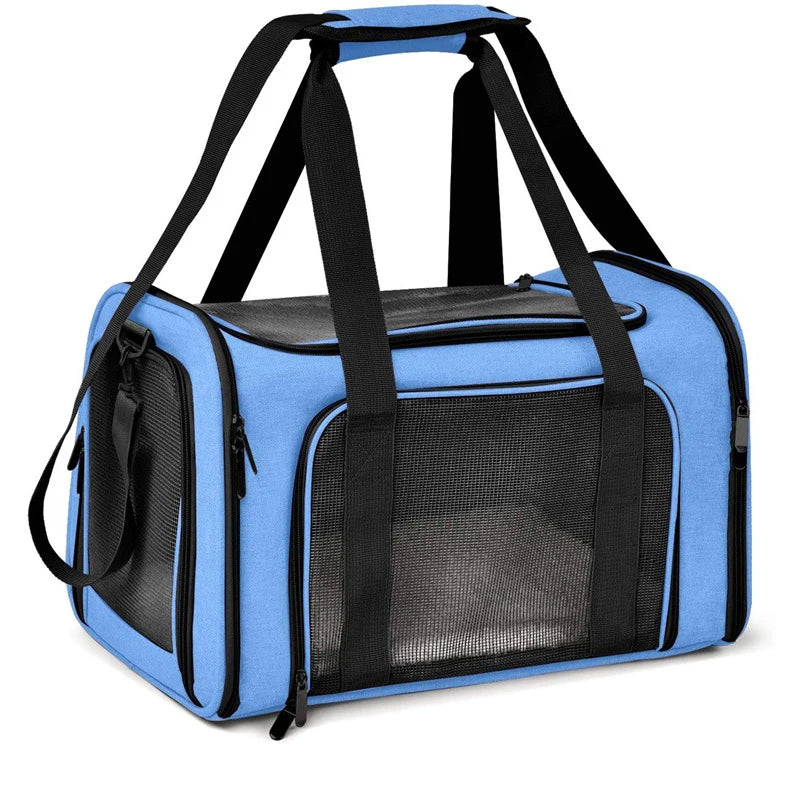 Portable Soft-Sided Pet Carrier Bag – Airline Approved Dog & Cat Travel Backpack for Outgoing Trips