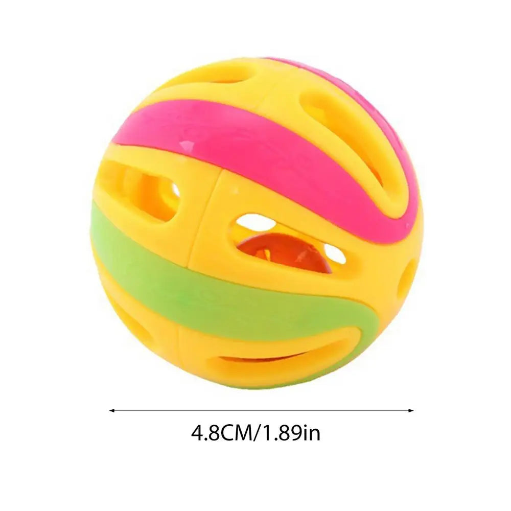 Cat Jingle Ball Toy with Bell – Interactive Hollow Pounce & Chase Toy for Kittens