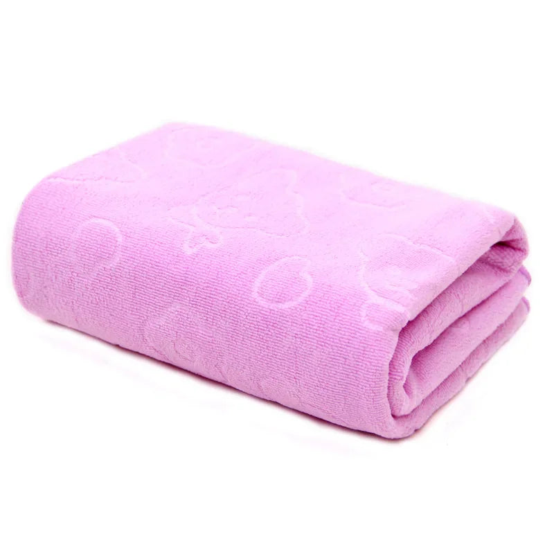 Quick-Drying Pet Bath Towel – Super Absorbent Soft Fiber Dog & Cat Towels for Grooming and Bathing