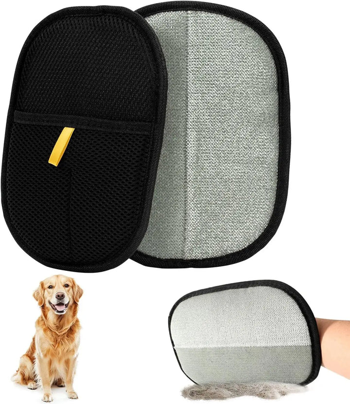 1/2PCS Double-Sided Pet Hair Remover Glove – Reusable Fur Magnet Glove for Cats, Dogs, Carpets & Sofas