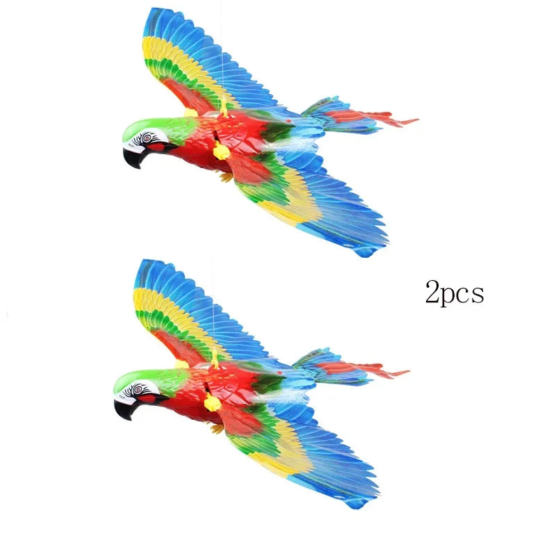 Electric Hanging Flying Bird Cat Toy – Interactive Simulated Eagle with Scratch Rope