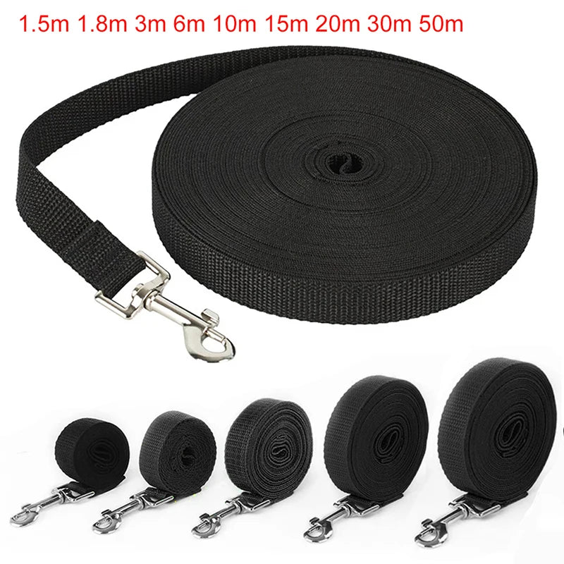 Long Strong Nylon Dog Leash – 10m,15m,20m Training Lead for All Dogs