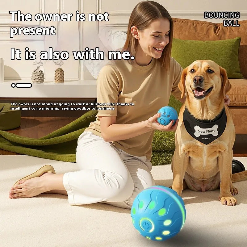 🎾 Automatic Bouncing & Rolling Smart Interactive Pet Toy Ball 🐾💡