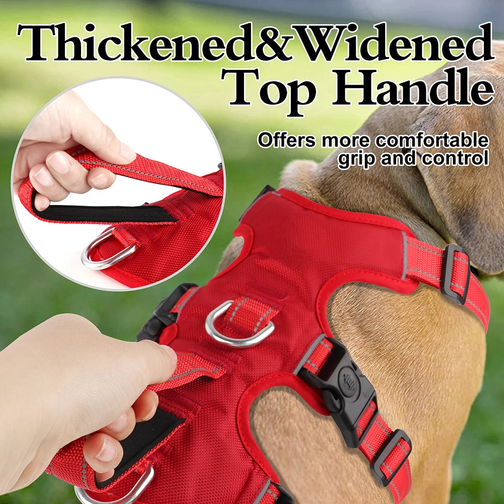 🐾 Waterproof Reflective Dog Harness – Padded & Secure for Outdoor Adventures!