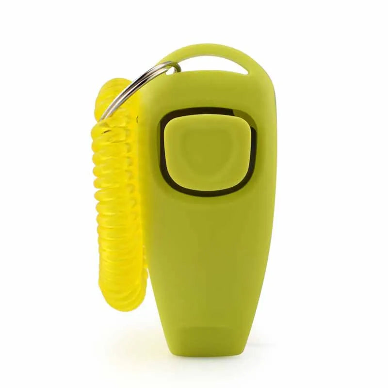 2-in-1 Pet Clicker & Dog Training Whistle with Key Ring – Obedience Training Tool for Dogs & Cats