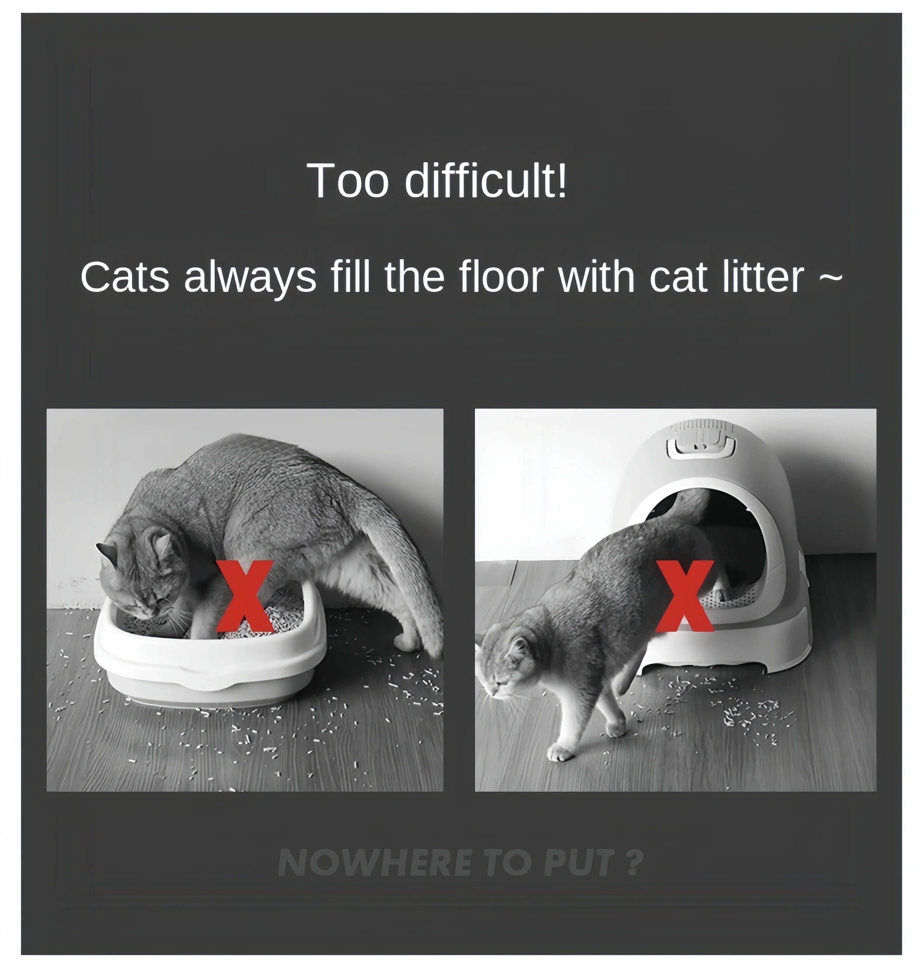 Cat Litter Mat – Non-Slip, Waterproof, Double-Layer Pet Mat for Clean Litter Box