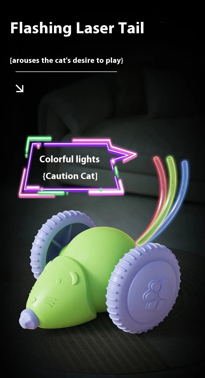 Electric Mouse Car Cat Toy – Interactive Automatic Teaser with Obstacle Avoidance