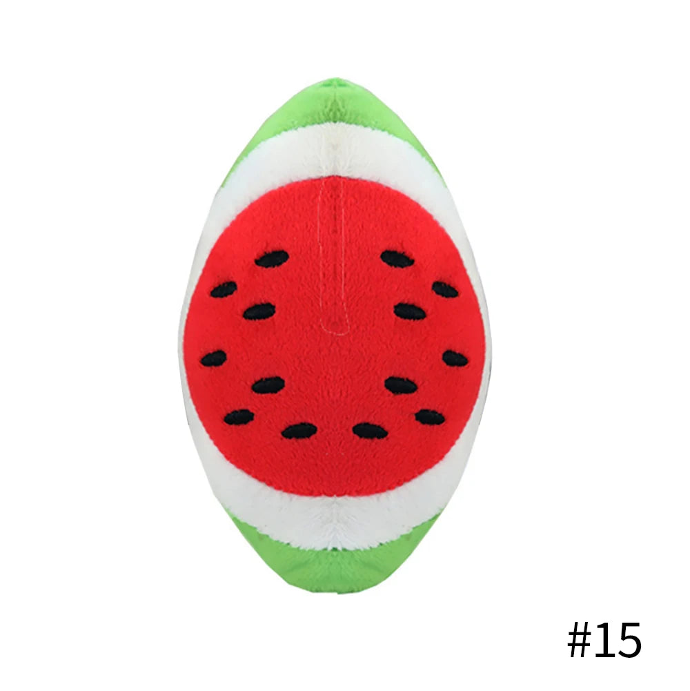 🐶 1Pc Pet Toys Fruit & Animal Cartoon Plush Squeaky Toy 🍓🐾