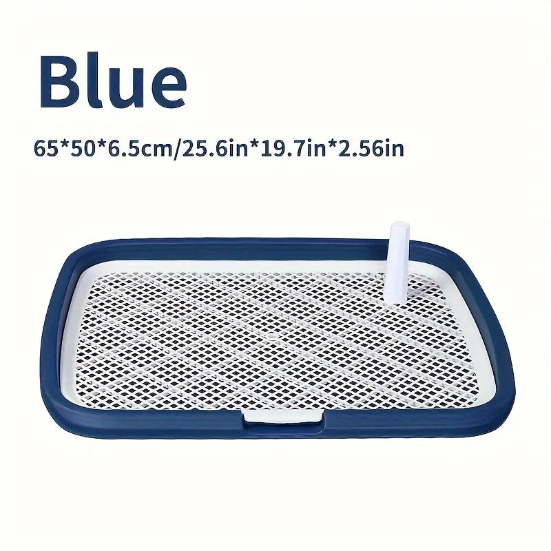 Dog Potty Training Toilet – Plastic Pee Pad Holder with Removable Net, Reusable Dog Potty Trainer Tray for Pets