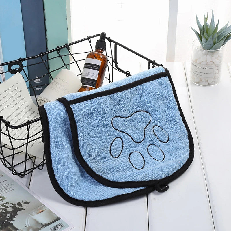 🛁 Ultra-Absorbent Pet Bath Towel – Soft Microfiber Robe for Dogs & Cats