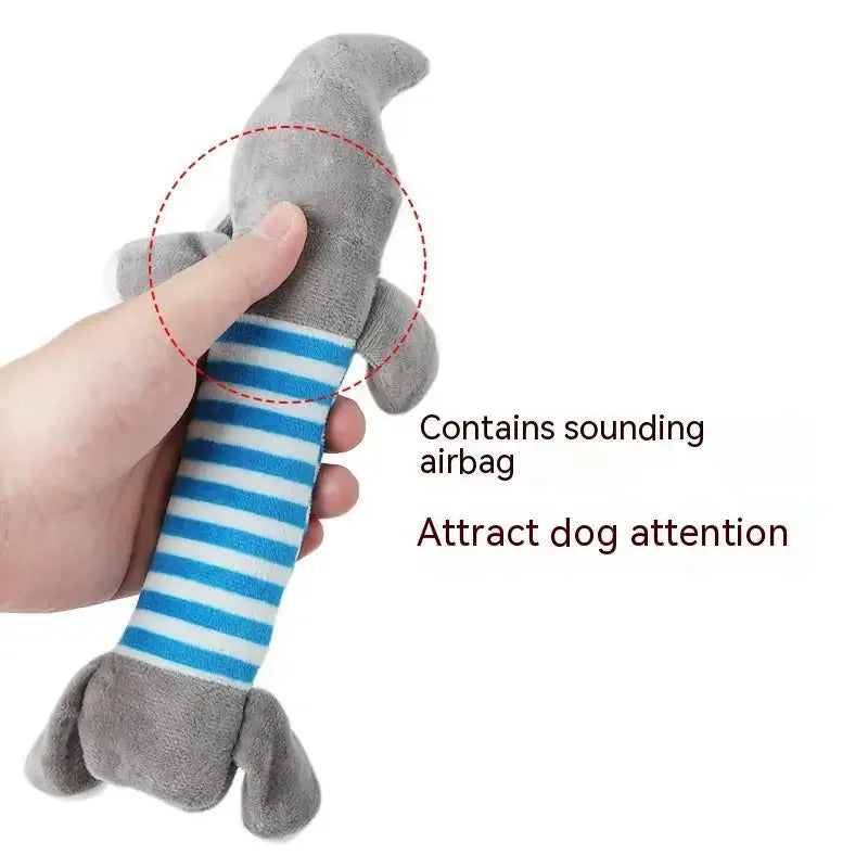 Duck Plush Dog Toy – No Stuffing, Soft Squeaker Fun 🦆🐾