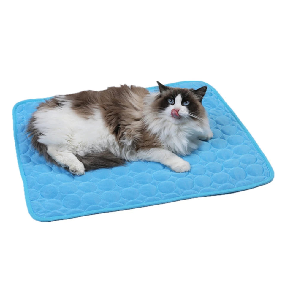 DualPet Cooling Pad for Dogs & Cats – Washable Summer Gel Ice Mat for Small to Large Pets, Cool Mattress Blanket