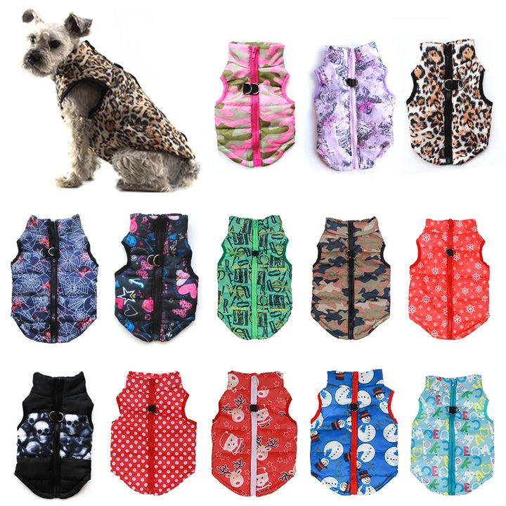 Winter Warm Dog Jacket – Windproof Pet Coat for Small Dogs, Chihuahua, French Bulldog, Yorkie