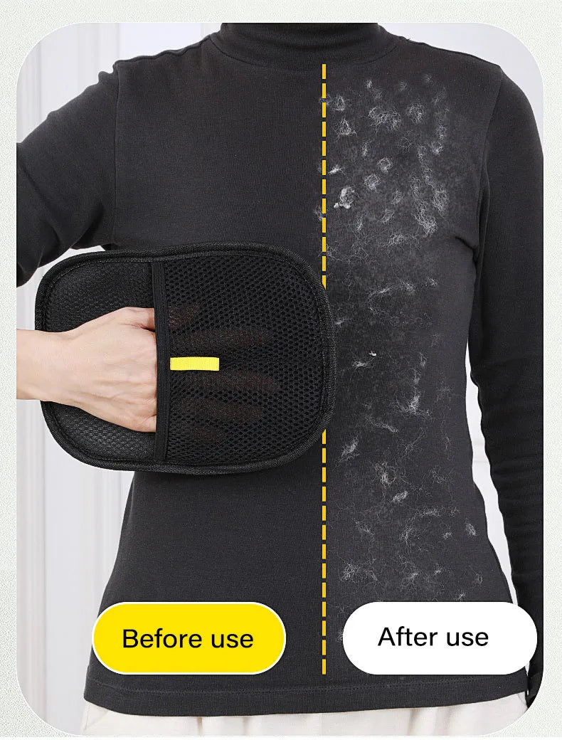 Pet Grooming Gloves 🐾 Hair Remover for Sofa, Carpet & Clothes