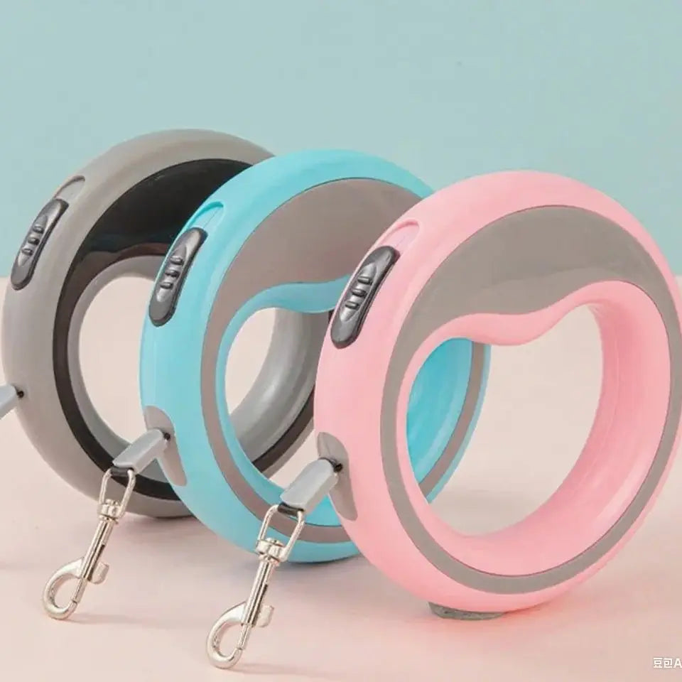 🐾 Automatic Retractable Dog Leash – 98" Shock-Absorbent Lead with Lock Button