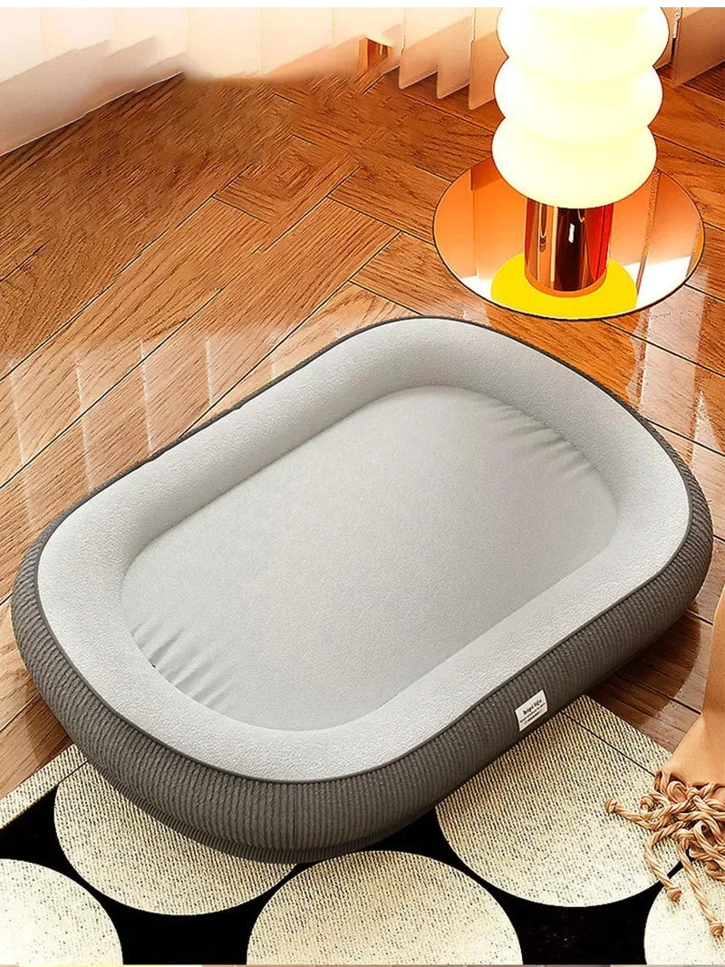 Plush Dog Bed – Cozy Cushion for Small to Large Dogs & Cats, Soft Pet Mat Blanket for All Breeds