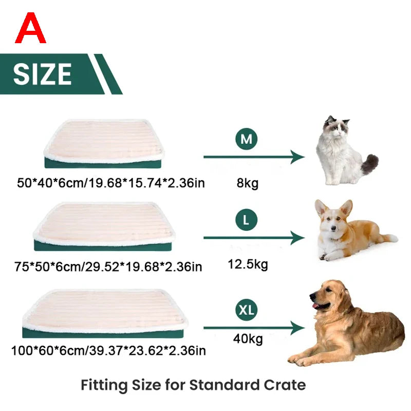 Orthopedic Plush Dog Bed with Non-Slip Bottom & Removable Washable Cover – All Sizes