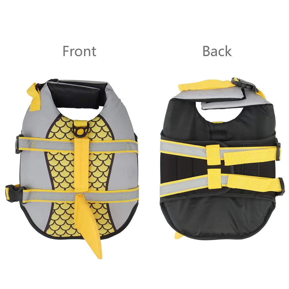 🦈 Scales Shark Swim Dog Life Jacket – Summer Pet Swimwear & Safety Vest 🐾