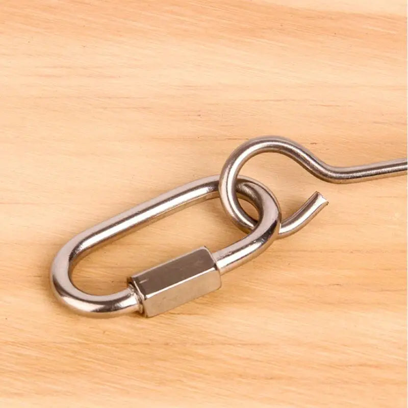 Stainless Steel Bird Toy Skewer – Fruit & Veggie Hanging Holder for Parrots and Small Animals