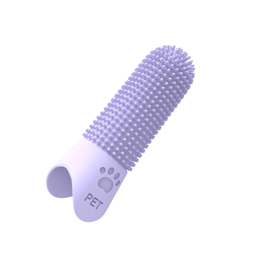 Pet Silicone Finger Toothbrush – Tartar & Plaque Remover for Cats & Dogs