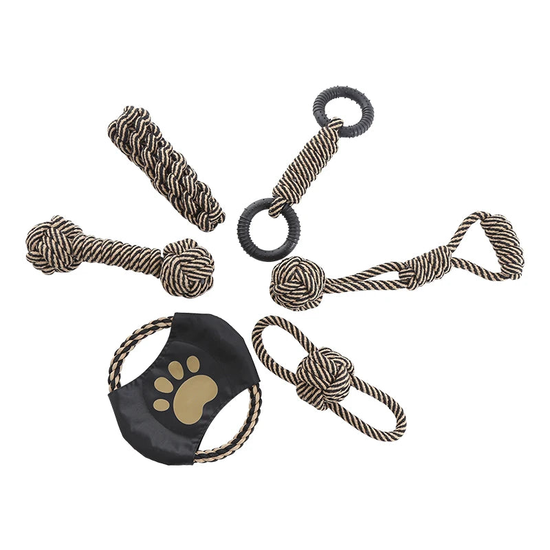 Cotton Rope Dog Toy – Chew, Training & Dental Health 🐾🪢