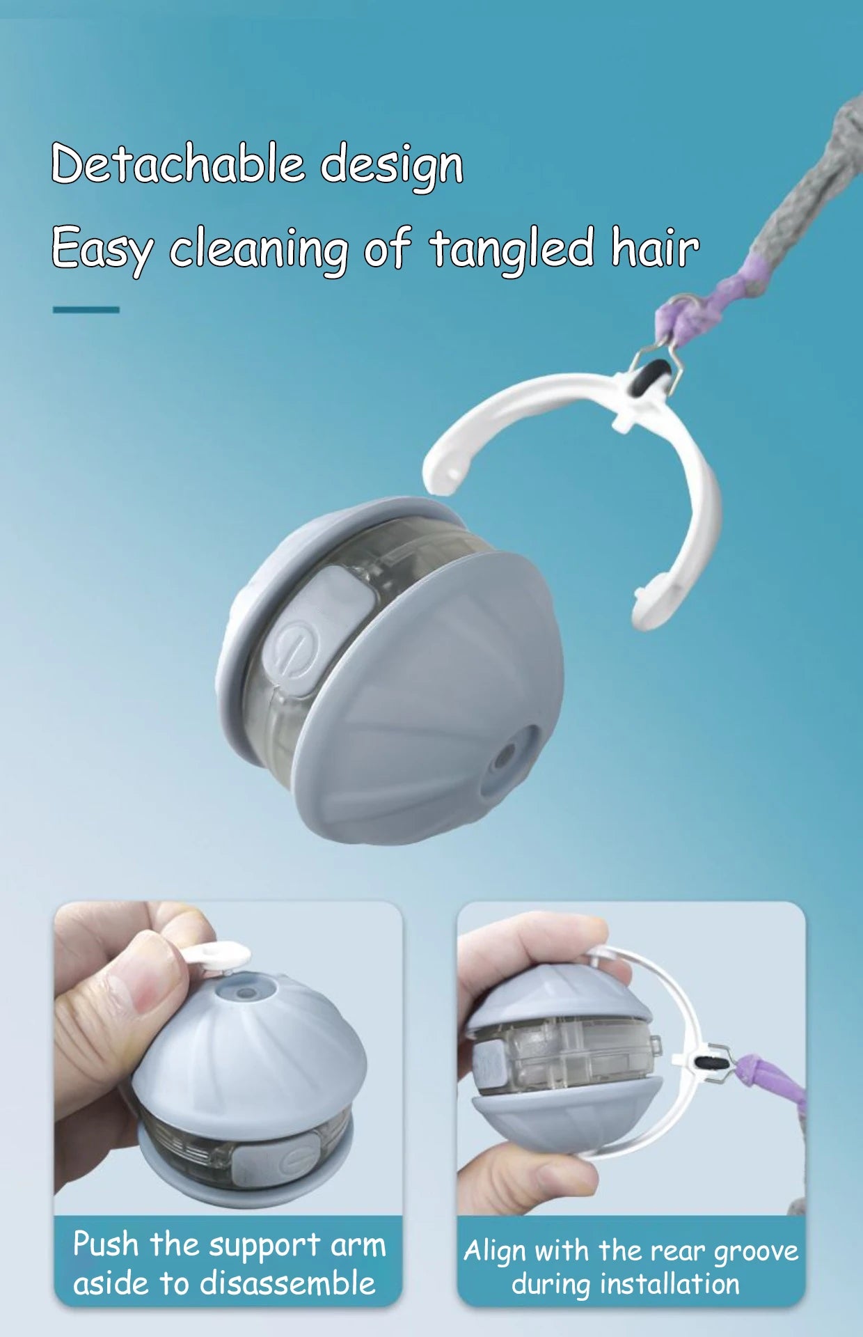 Infrared Interactive Cat Ball Toy – Rechargeable Rolling Tail Toy Imitating Mouse