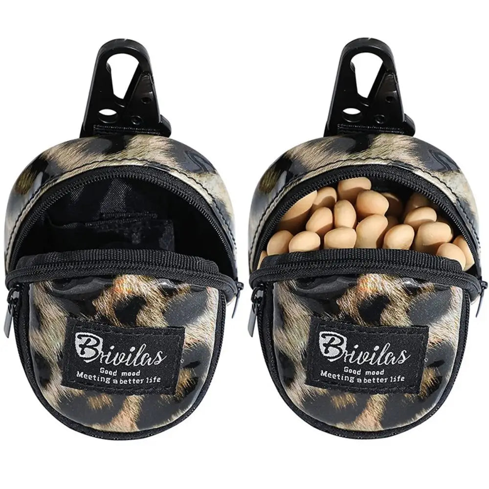 Portable Dog Training Treat Pouch – Outdoor Dog Snack Bag with Waist Strap & Poop Bag Holder