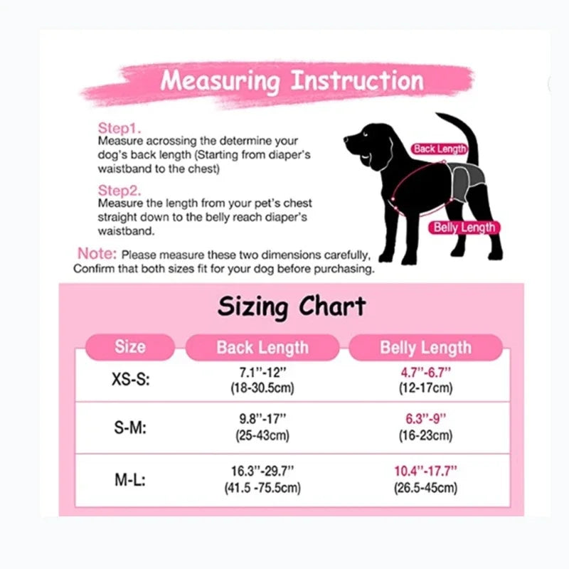 Dog Diaper Suspenders 🐾 Adjustable Non-Slip Pet Nappy & Belly Band Holder