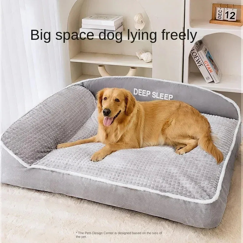 Warm Holiday Pet Bed – Winter Dog & Cat Sofa Bed for Halloween & Christmas