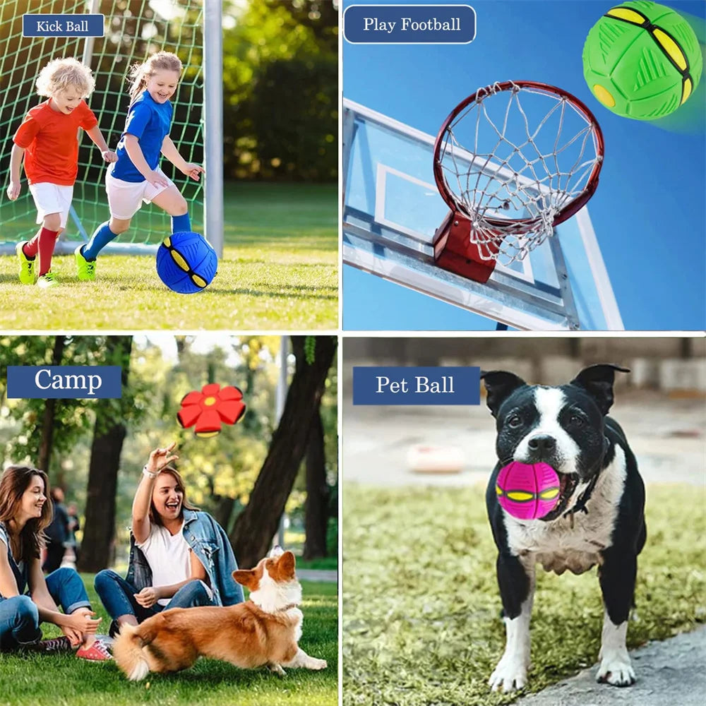 Indestructible Flying Saucer Dog Toy – Chew-Proof Interactive Toy for Aggressive Chewers, Outdoor Training Ball for All Dogs