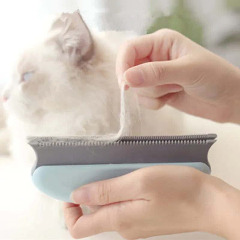 Silicone Cat Brush – Pet Hair Remover & Massage Grooming Tool for Cats and Dogs