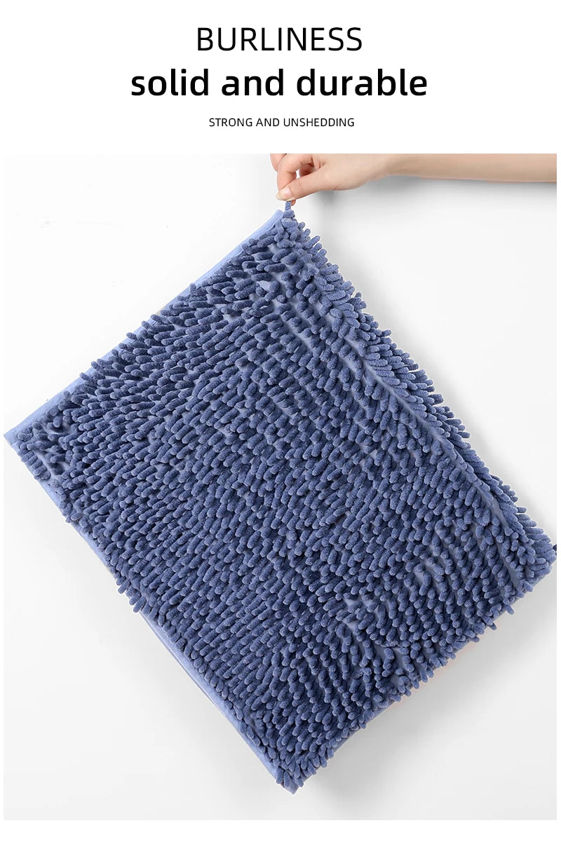 Chenille Plush Pet Mat – Soft Absorbent Dog & Cat Bed Pad, Cozy Seat Cushion for Crates, Bathroom & Pet Lounging