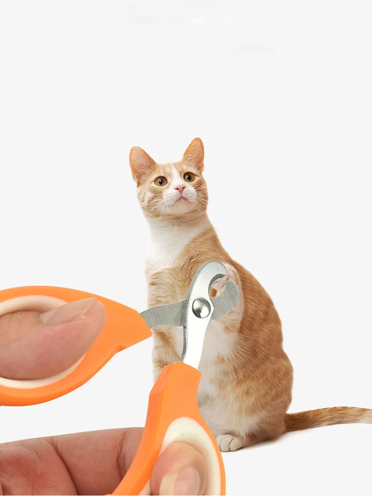 Pet Nail Scissors – Half Moon Stainless Steel Clippers for Cats, Dogs & Small Pets