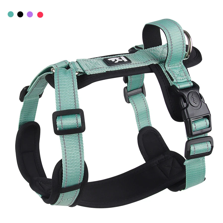 🐶 Reflective Dog Harness with Handle – Adjustable Vest for Easy Control