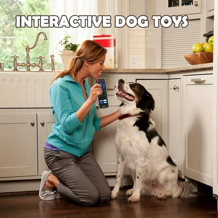 Silicone Dog Teething Toy – Remote Control Design Chew Stick for Puppies (Multi-Color)